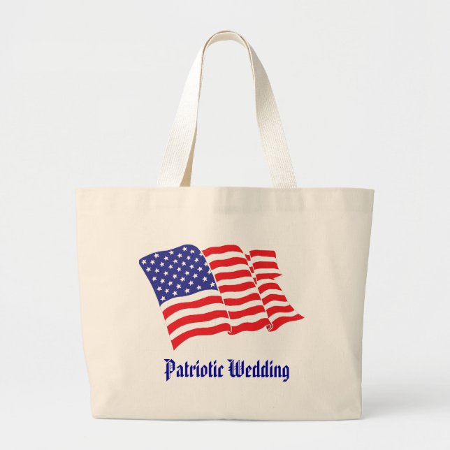 Grand Tote Bag Mariage patriotique (Devant)