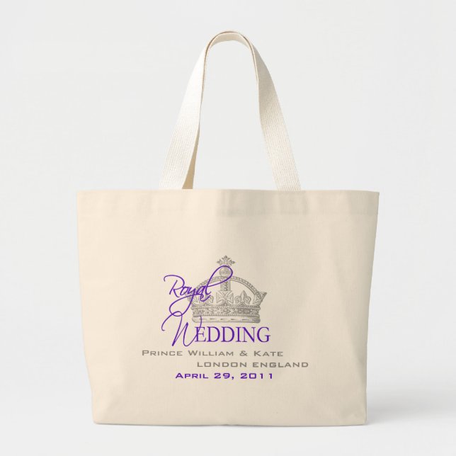 Grand Tote Bag Mariage royal de William et de Kate (Devant)