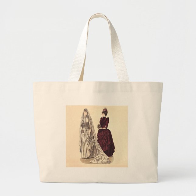 Grand Tote Bag Mariage victorien (Devant)