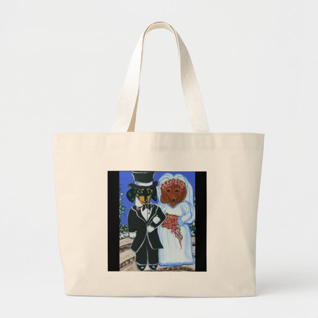 Grand Tote Bag Mariées Doxies (Devant)
