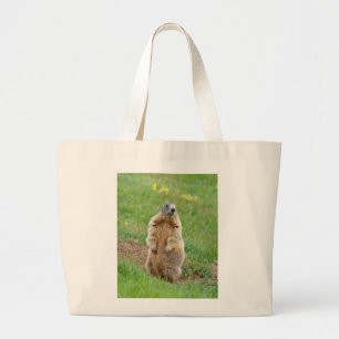 Grand Tote Bag Marmotte de sentinelle