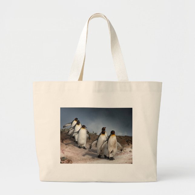 Grand Tote Bag Mars des pingouins (Devant)