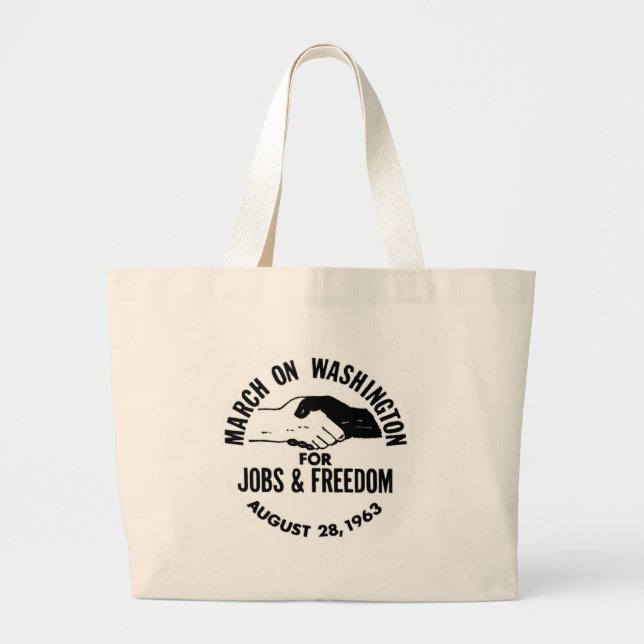 Grand Tote Bag Mars sur Washington 1963 (Devant)