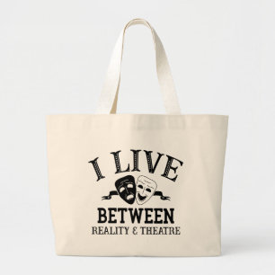 Grand Tote Bag Masque de Théâtre Musical Broadway Acteur Actrice
