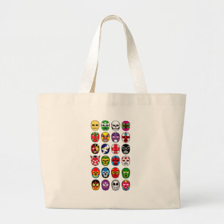 Grand Tote Bag Masques de lutte mexicains de Lucha Libre Luchador
