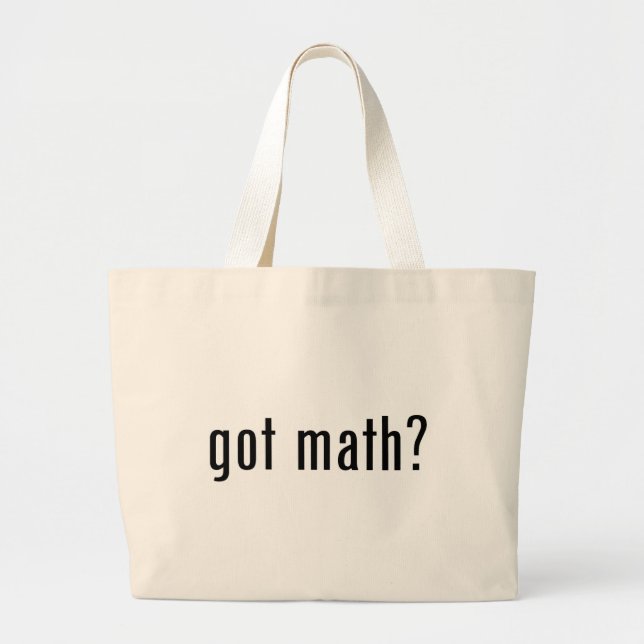 Grand Tote Bag maths obtenues ? (Devant)