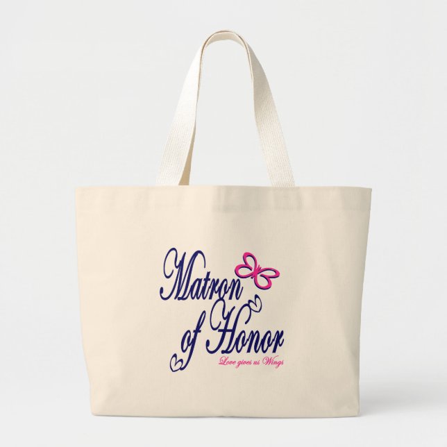 Grand Tote Bag Matron d'honneur / Papillon (Devant)