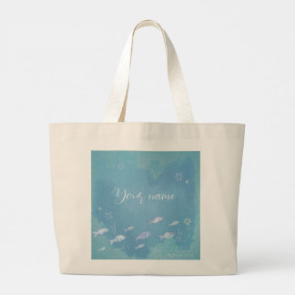 Grand Tote Bag Matthieu 4:19 Bible chrétienne Verse Poisson en me