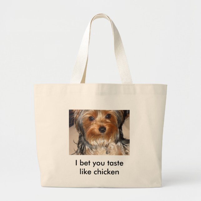 GRAND TOTE BAG MAUVAIS CHIEN (Devant)