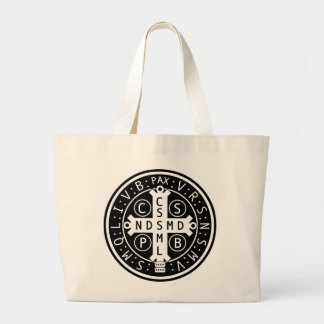 Grand Tote Bag Médaille de St Benoît Fourre-tout enorme (et