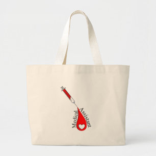 Grand Tote Bag Médicale Assistant Goutte de sang