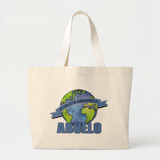 Grand Tote Bag Meilleur Abuelo du Monde (Devant)