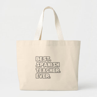Grand Tote Bag Meilleur enseignant espagnol