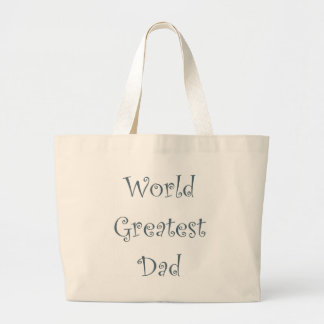 Grand Tote Bag Meilleur Père du monde