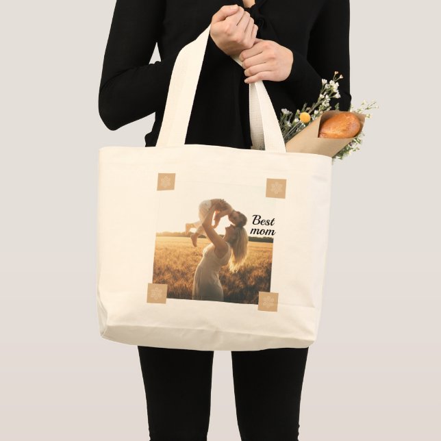 Grand Tote Bag Meilleure maman (Devant (produit))