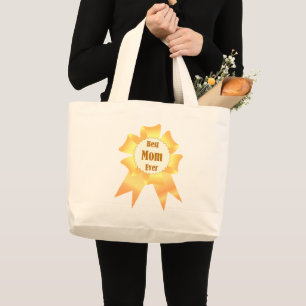 Grand Tote Bag Meilleure maman jamais Golden Lauréat du prix ruba