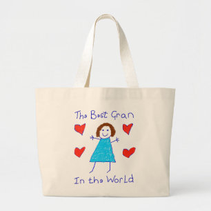 Grand Tote Bag Meilleure mamie au monde