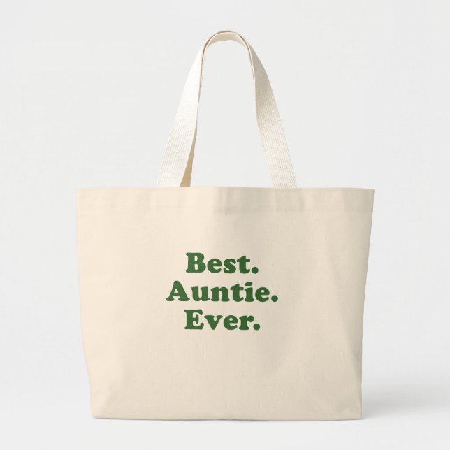 Grand Tote Bag Meilleure tante Ever (Devant)