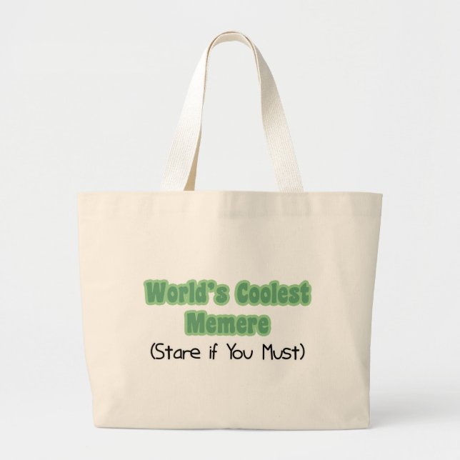 Grand Tote Bag Memere le plus frais du monde (Devant)