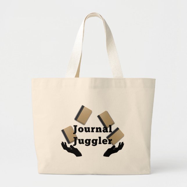 Grand Tote Bag Meneuse de journal (Devant)