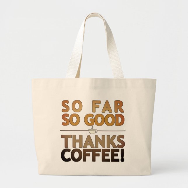 Grand Tote Bag Merci Coffee (Devant)