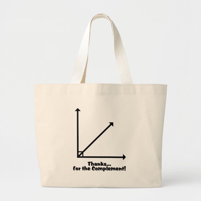 Grand Tote Bag merci pour le complément (Devant)
