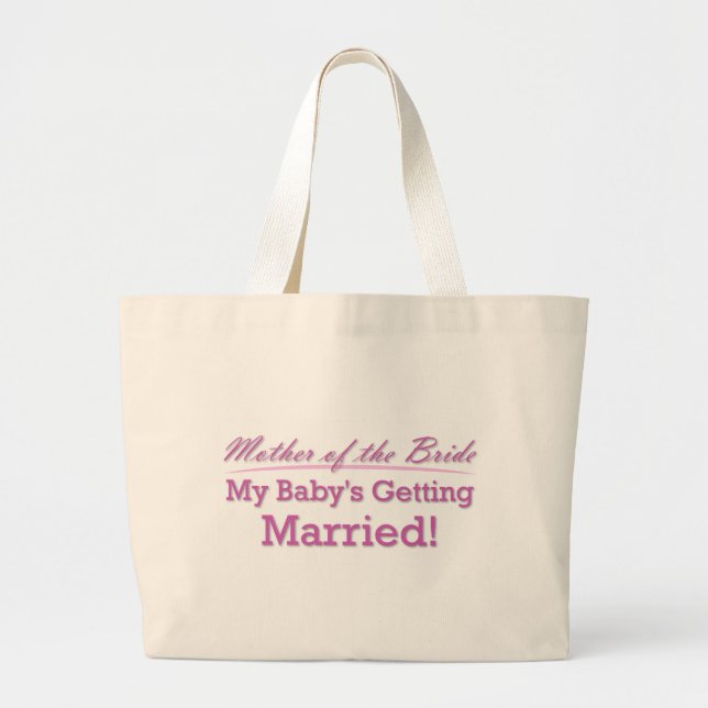 Grand Tote Bag Mère de la mariée (Devant)