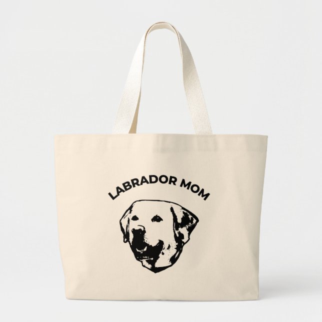 Grand Tote Bag Mère de Labrador (Devant)