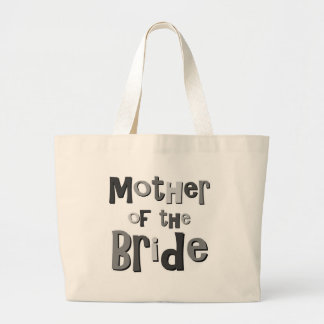 Grand Tote Bag Mère du gris de jeune mariée