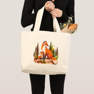 Grand Tote Bag Mère Fox et kit