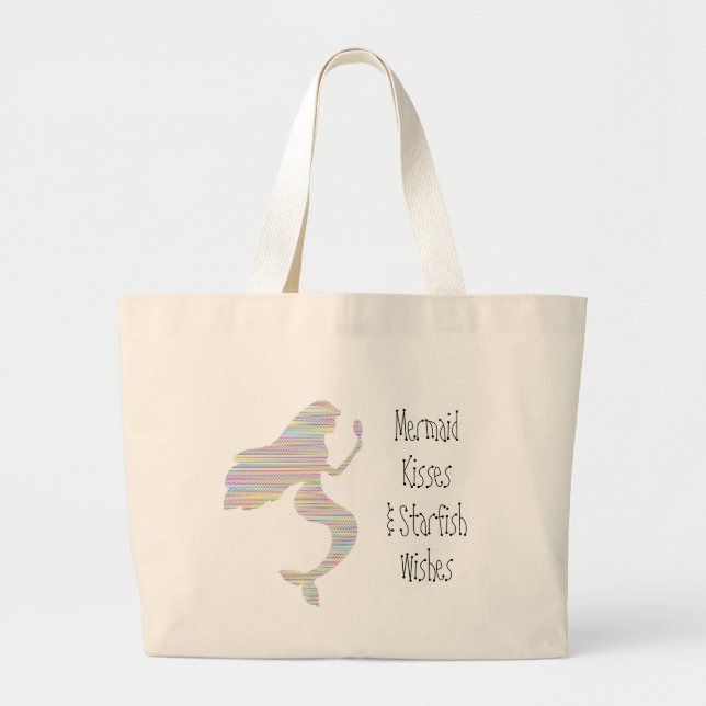 Grand Tote Bag Mermaid Baisers Grande Fourre-tout (Devant)