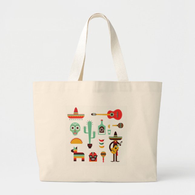 Grand Tote Bag mexican mariachi (Devant)