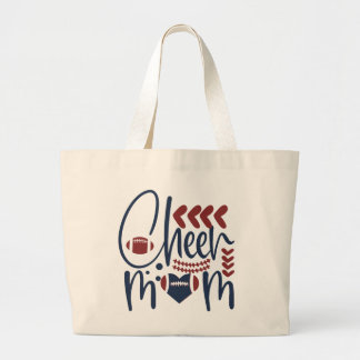 Grand Tote Bag mignon Cheer Mom mot art