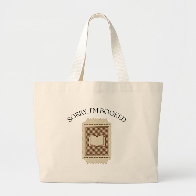 Grand Tote Bag Mignon Désolé, je suis pris  (Devant)