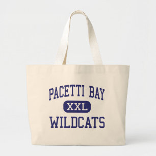 Grand Tote Bag Milieu St Augustine de chats sauvages de baie de