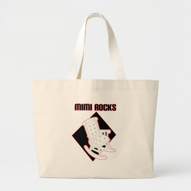 Grand Tote Bag Mimi roches (Devant)