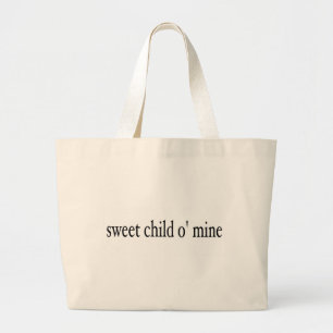 Grand Tote Bag Mine douce de l'enfant O