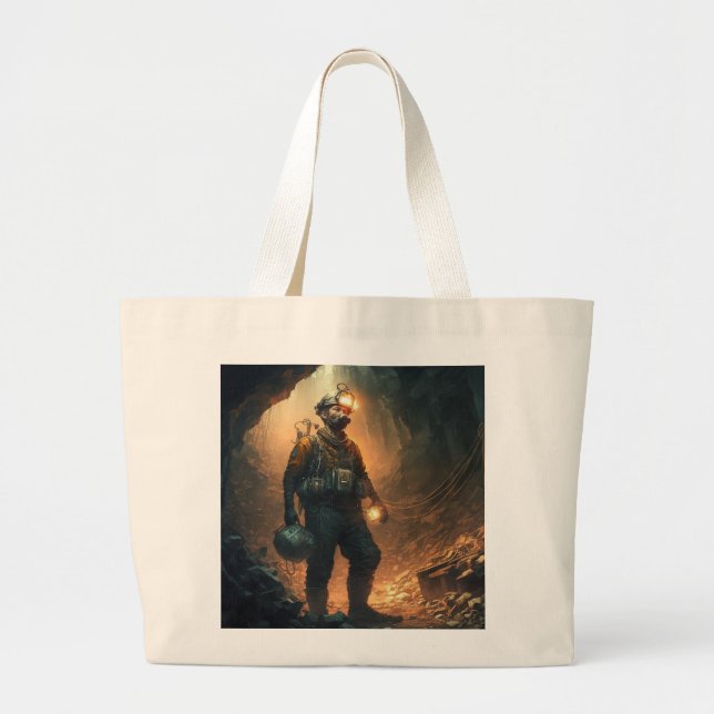 Grand Tote Bag Mines dangereuses (Devant)