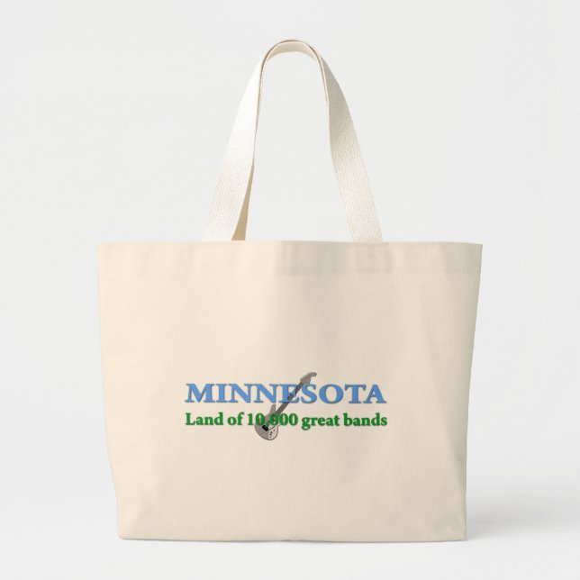 Grand Tote Bag Minnesota - Terre de 10 000 bandes (Devant)
