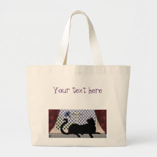 Grand Tote Bag minou de fenêtre