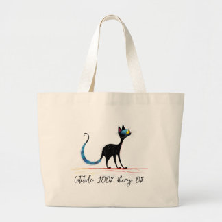 Grand Tote Bag Missy Miss Tote – 100% Catitude, 0% Mercy