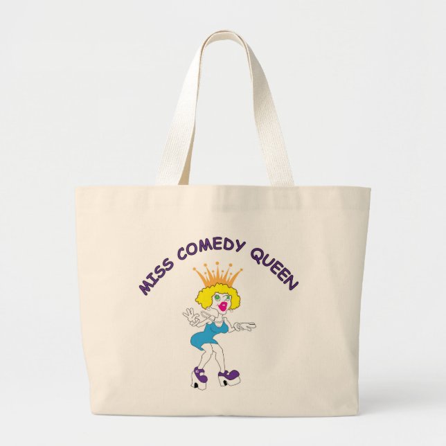Grand Tote Bag Mlle Comedy Queen Jumbo Fourre-tout (Devant)