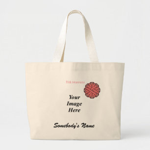 Grand Tote Bag Modèle à ruban rose