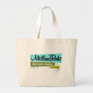 Grand Tote Bag Moderne du milieu du siècle