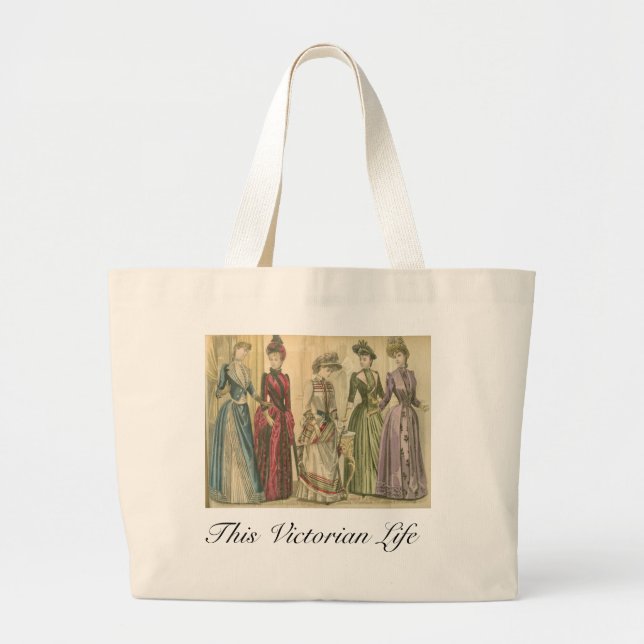Grand Tote Bag Modes victoriennes, avril 1890 (Devant)