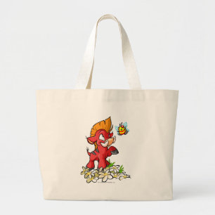 Grand Tote Bag Moehog rouge et bourdonnement