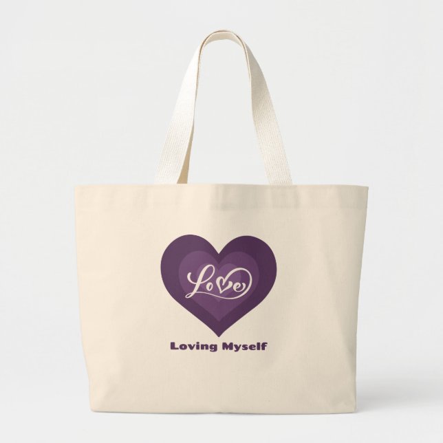 Grand Tote Bag Moi-même Amour (Devant)