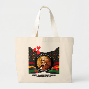 Grand Tote Bag Mois de l'histoire des Noirs FREDERICK DOUGLASS Va