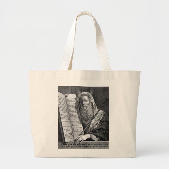 Grand Tote Bag Moïse et les dix commandements (Devant)