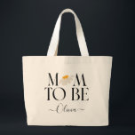 Grand Tote Bag Mom to be daisy floral baby shower new baby gift t<br><div class="desc">Mom to be daisy floral baby shower new baby gift or announcement.</div>